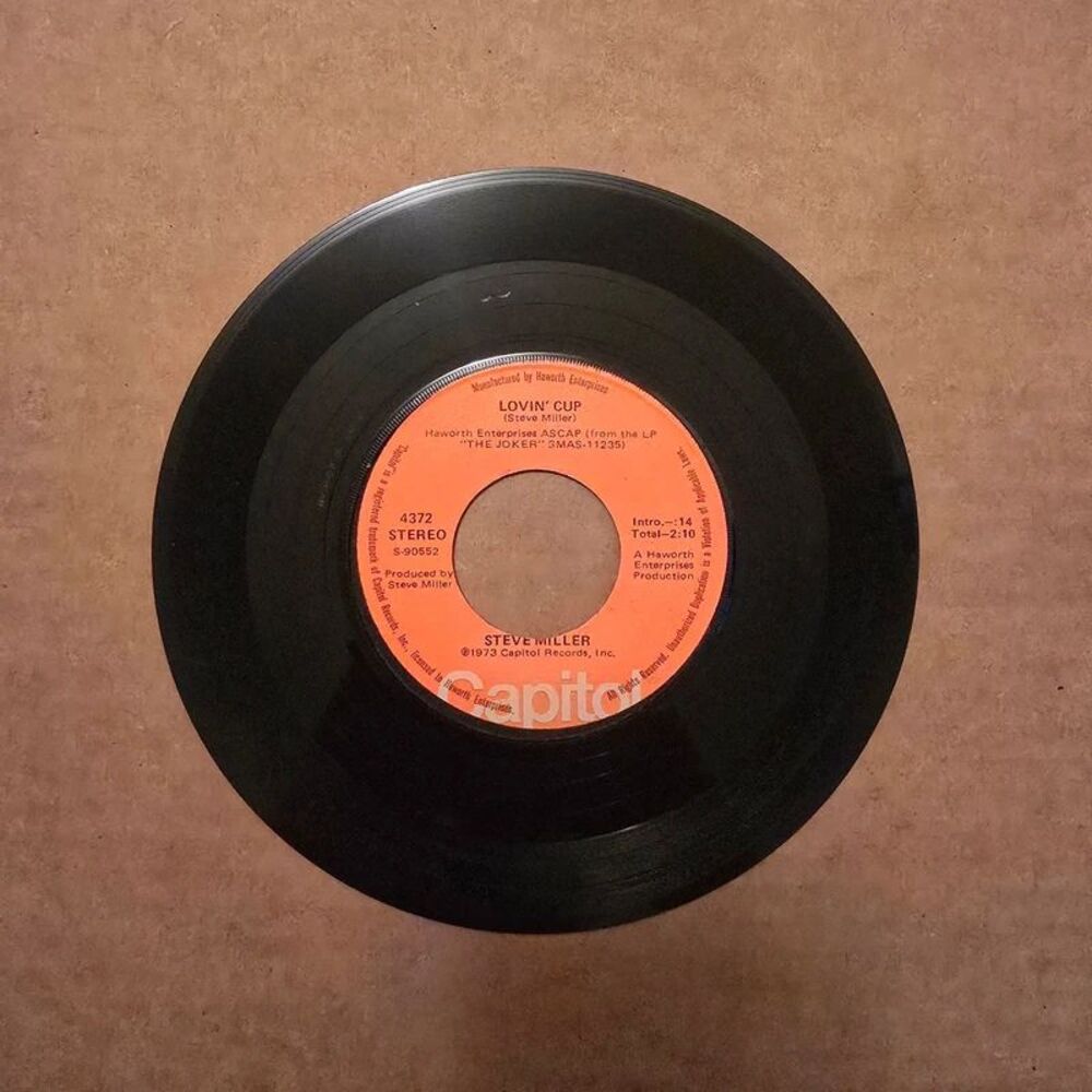 Steve Miller Fly like an eagle / lovin' cup vinyl 45 record